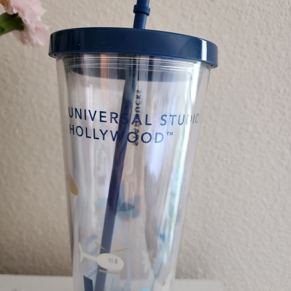 STARBUCKS Universal Studios Hollywood  tumbler with straw - Picture 2 of 6